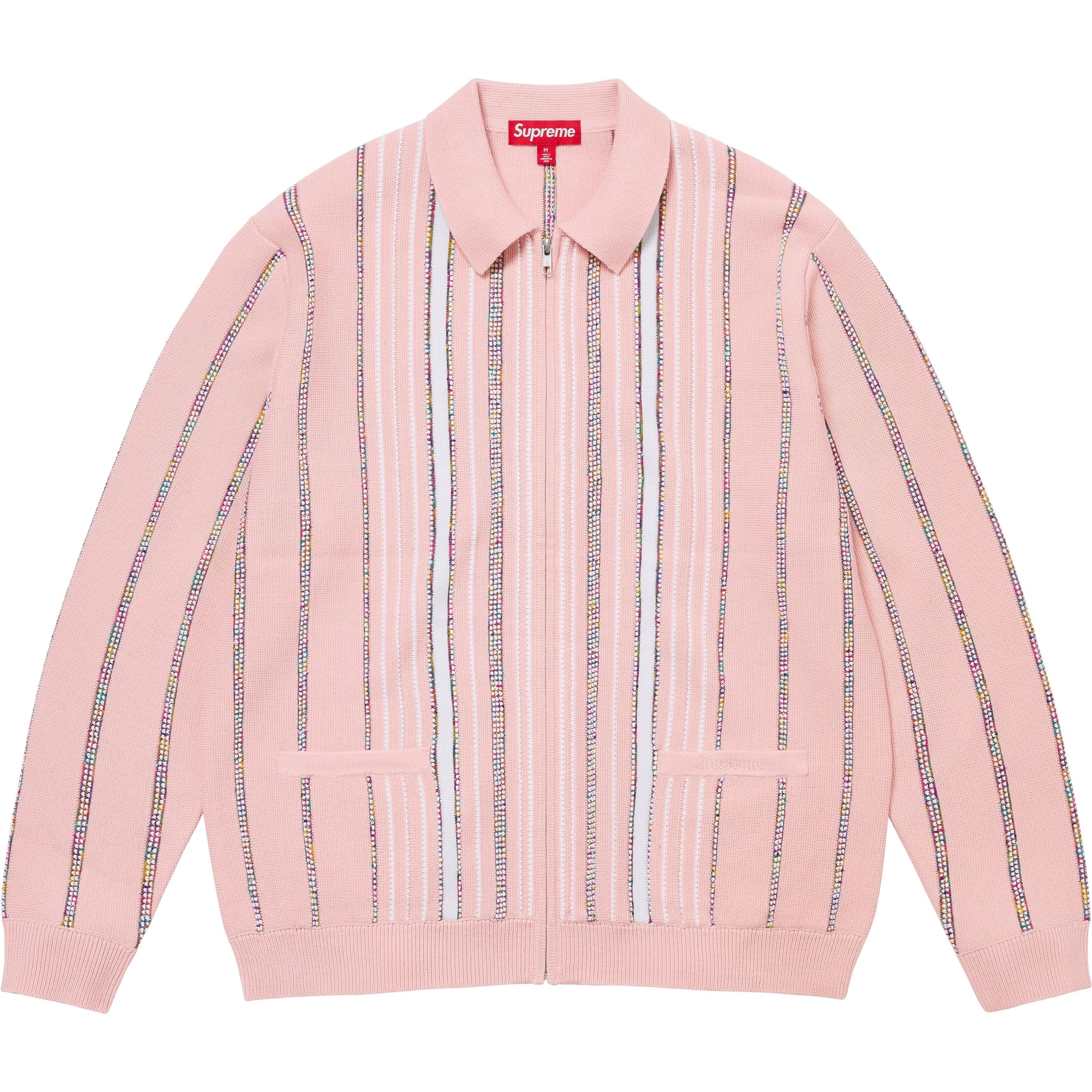Speckle Stripe Zip Up Cardigan view 4